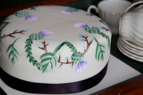Scottish Thistle Cake